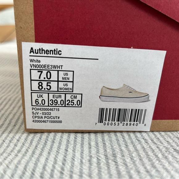 Vans Authentic Shoe size 8.5 W - Picture 3 of 5